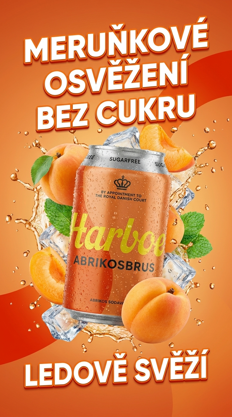 Harboe meruňková limonáda bez cukru - lifestyle poster