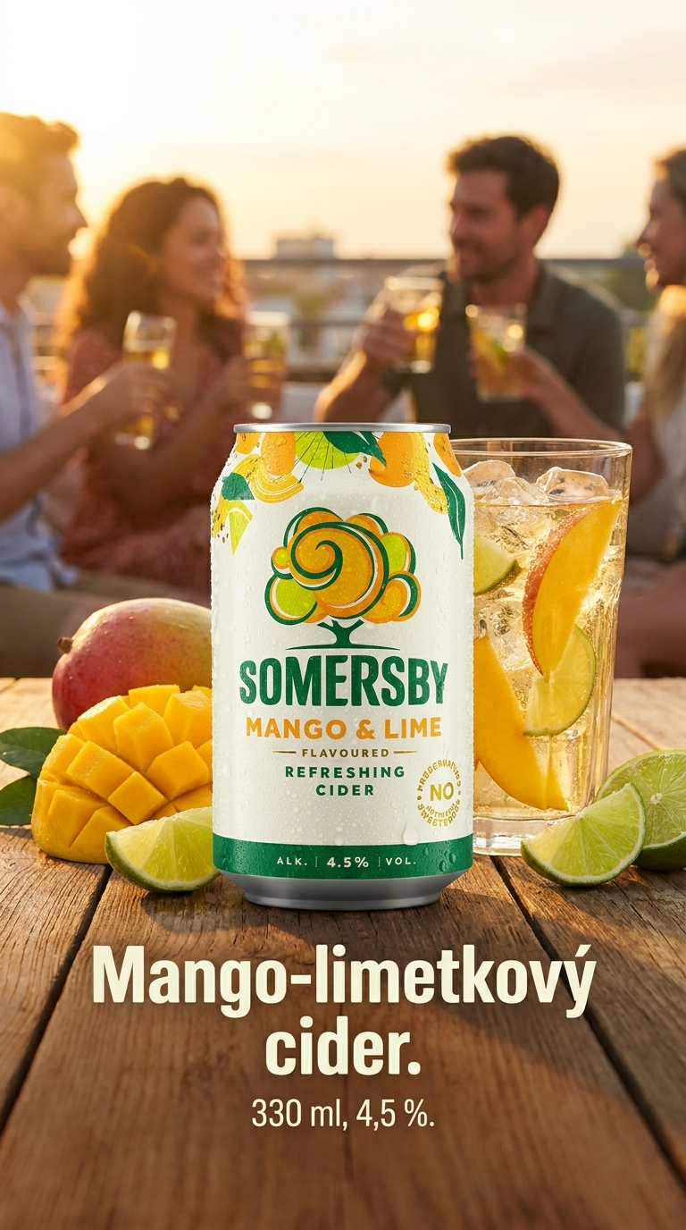 Somersby Mango a limetka cider - lifestyle poster