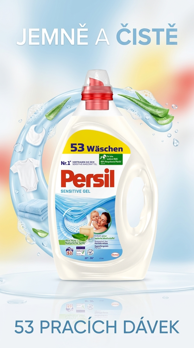Persil Sensitive Gel Aloe Vera - lifestyle poster