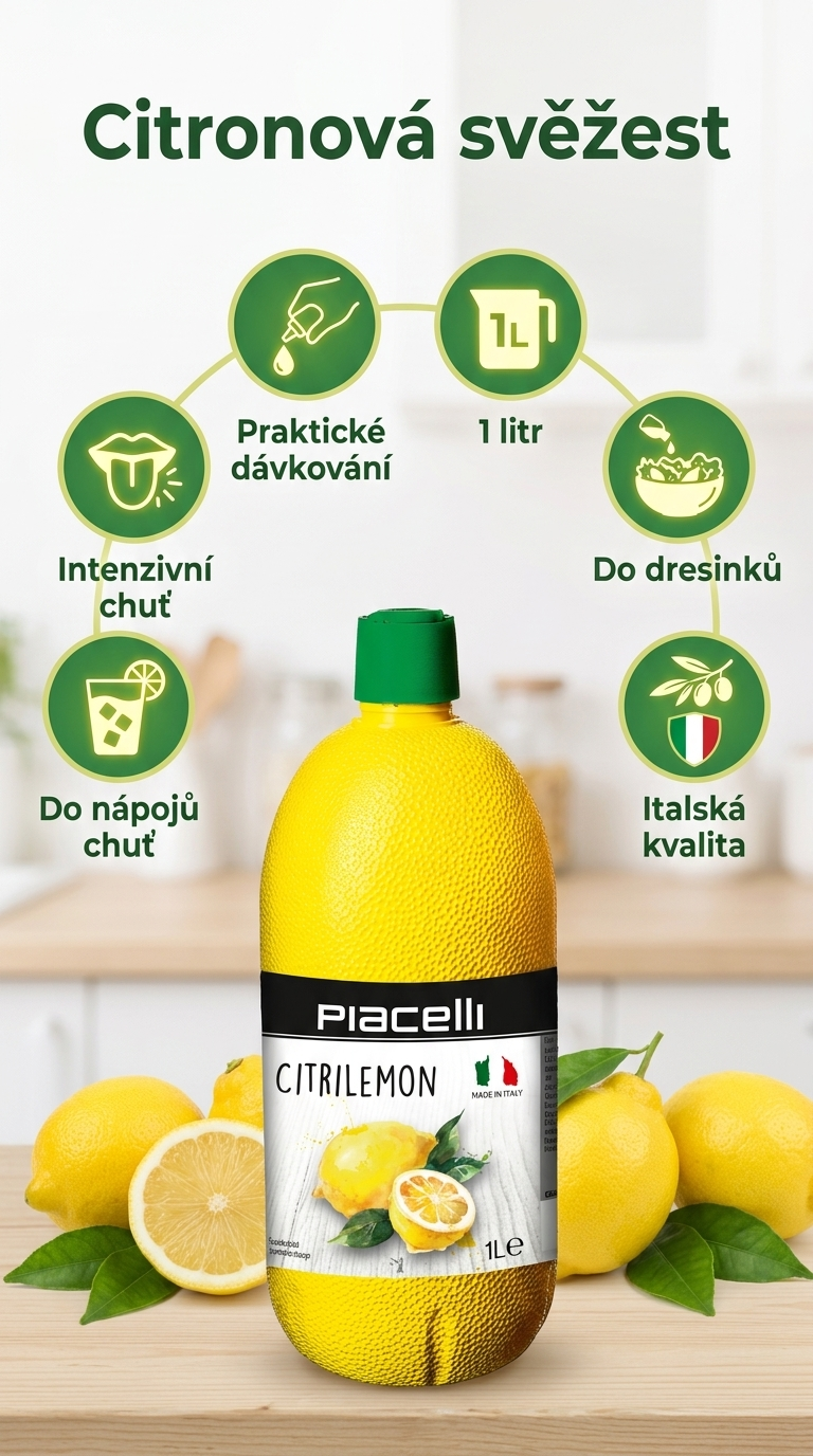 Piacelli Citrilemon - mobilní infografika