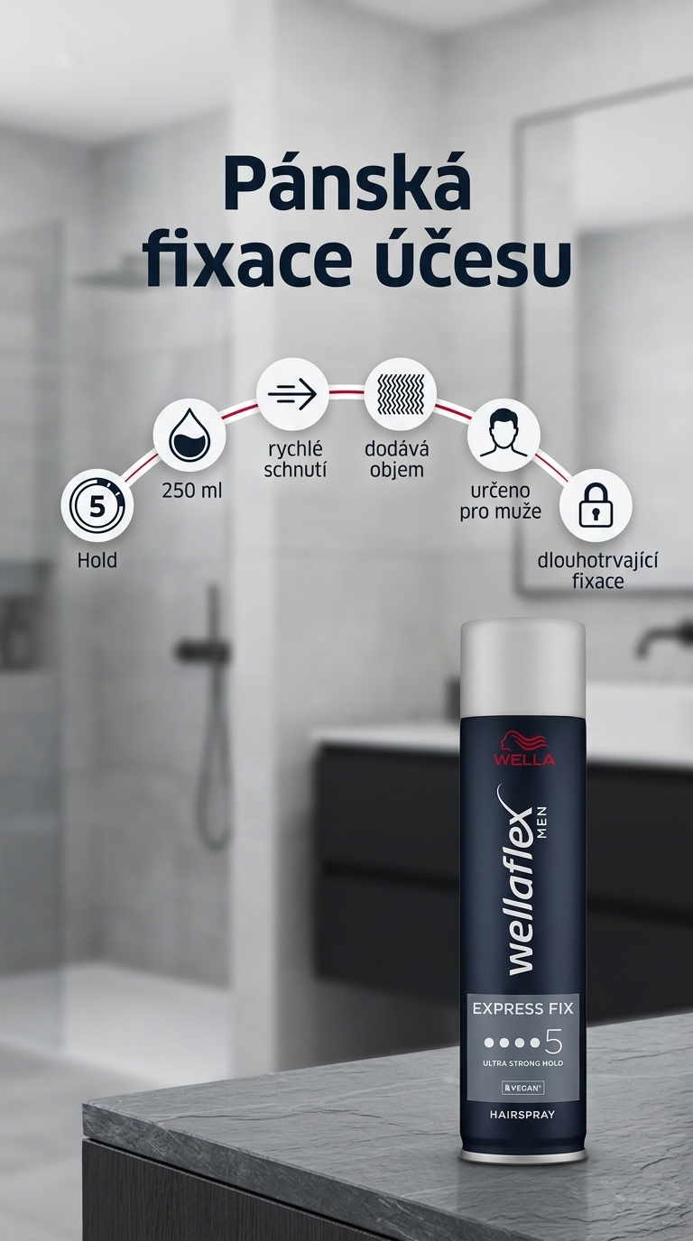 Wellaflex Men Ultra Stark - mobilní infografika