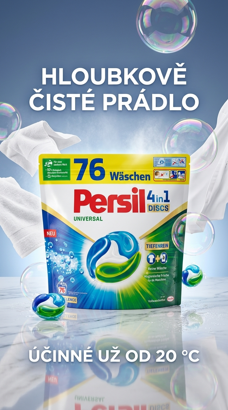 Persil Universal 4v1 prací kapsle 76 PD - lifestyle poster