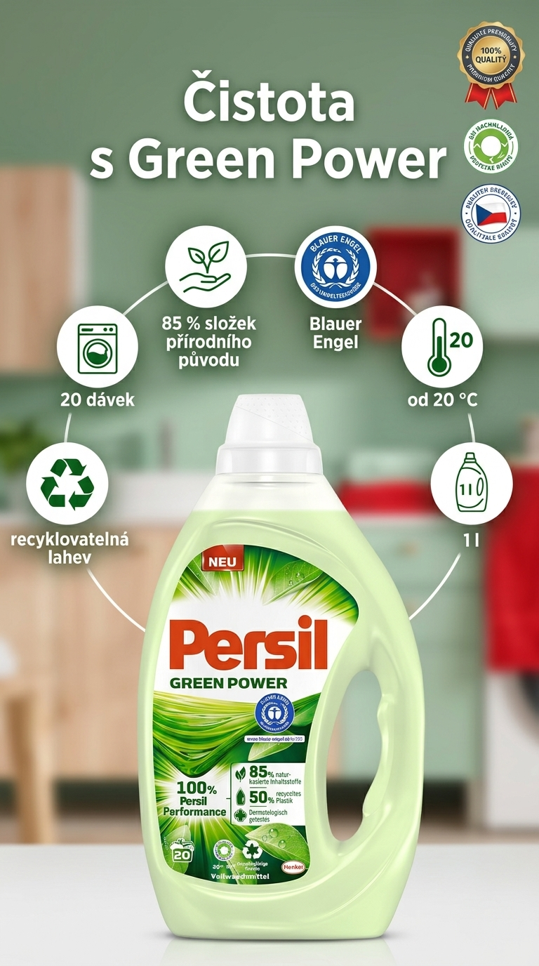 Persil Green Power - mobilní infografika