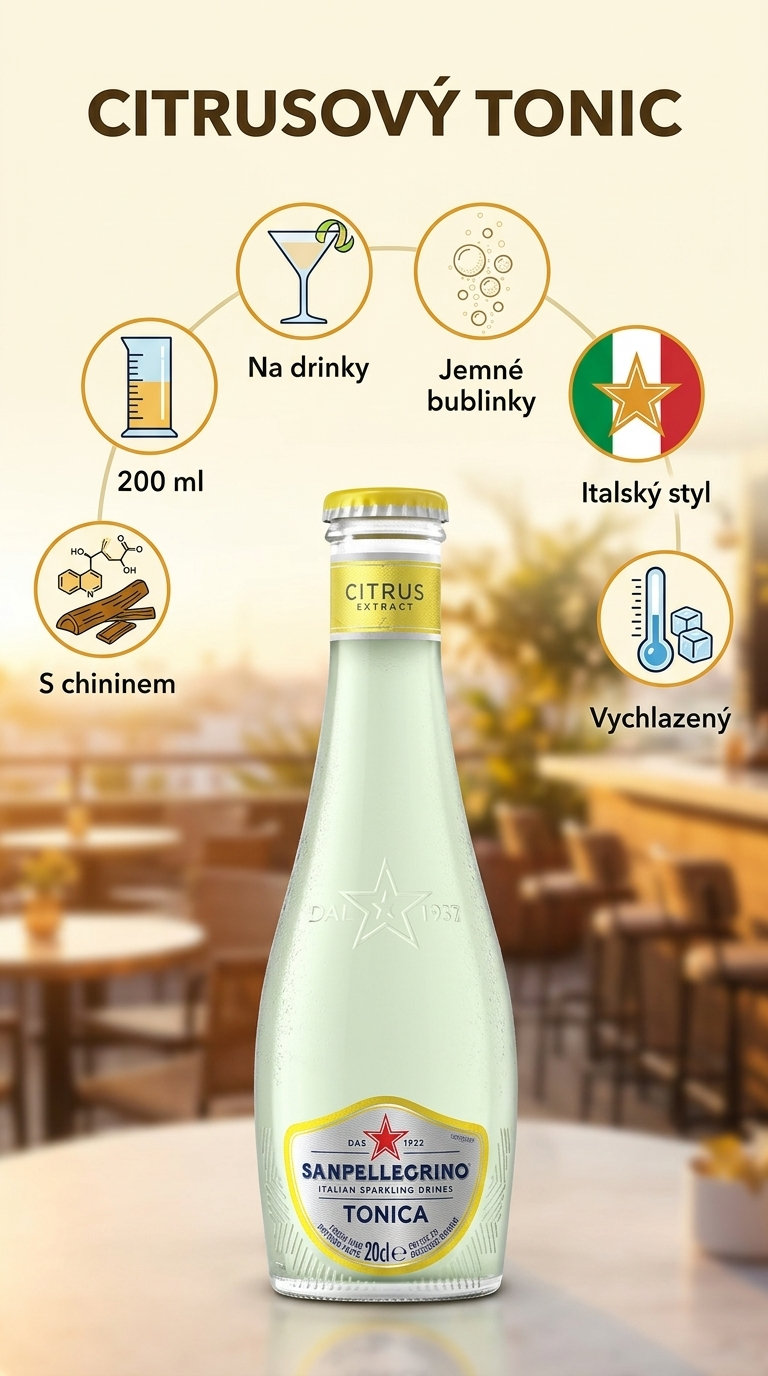 Sanpellegrino Citrus Tonic - mobilní infografika