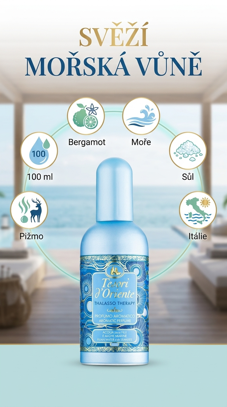 Tesori d'Oriente Thalasso Therapy - mobilní infografika