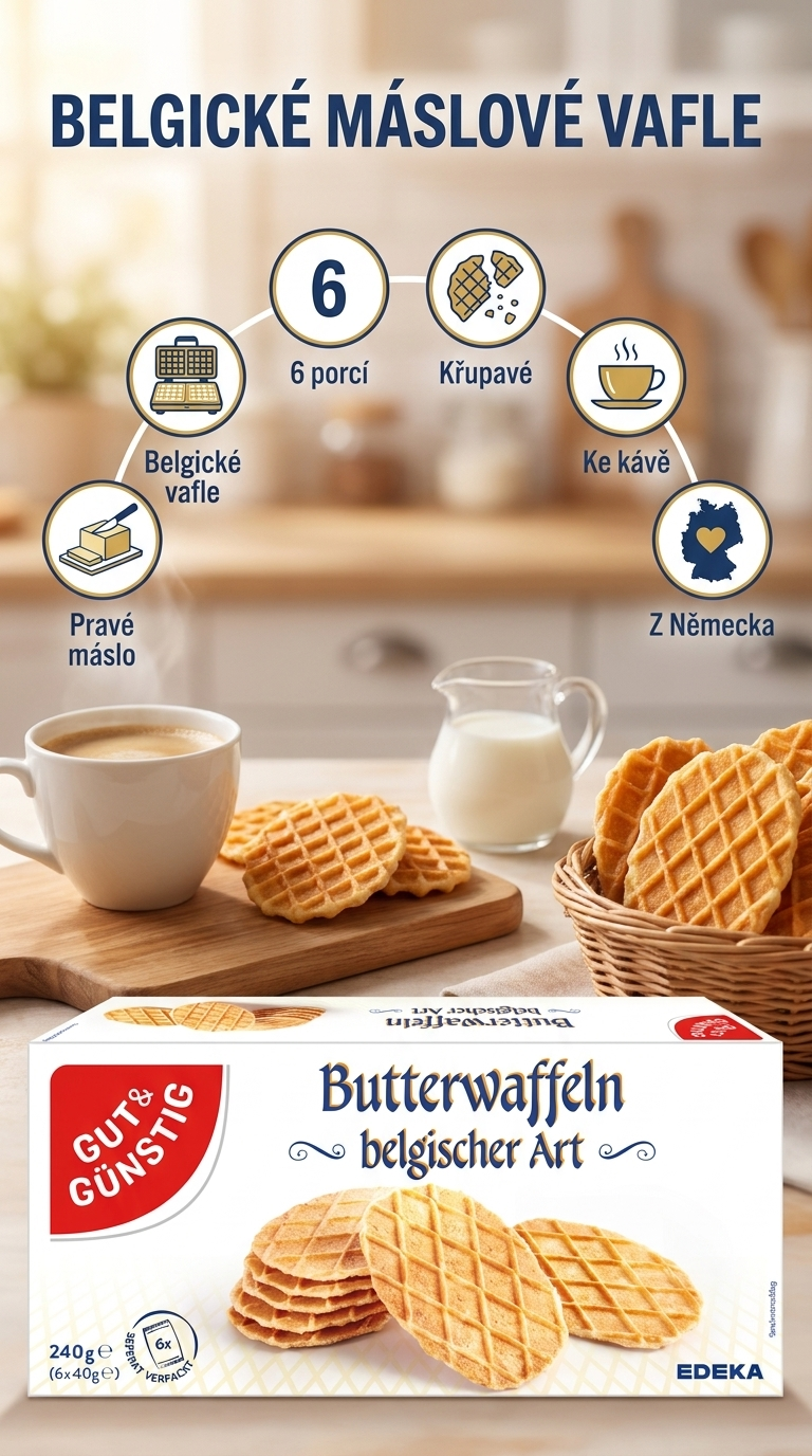 G&G Belgické máslové vafle - mobilní infografika