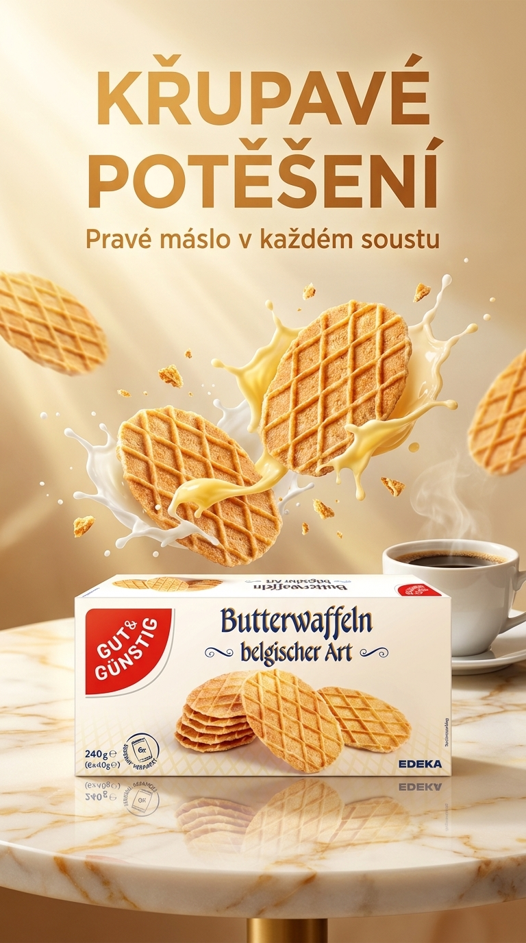 G&G Belgické máslové vafle - lifestyle poster