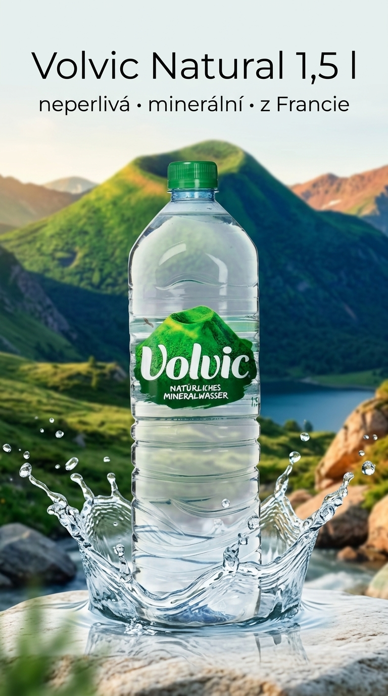 Volvic Natural 1,5 l - lifestyle poster
