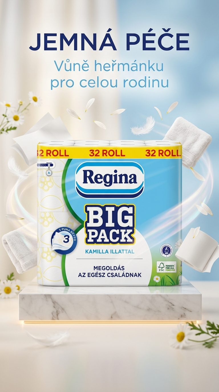 Nicky Big Pack toaletní papír s heřmánkem - lifestyle poster