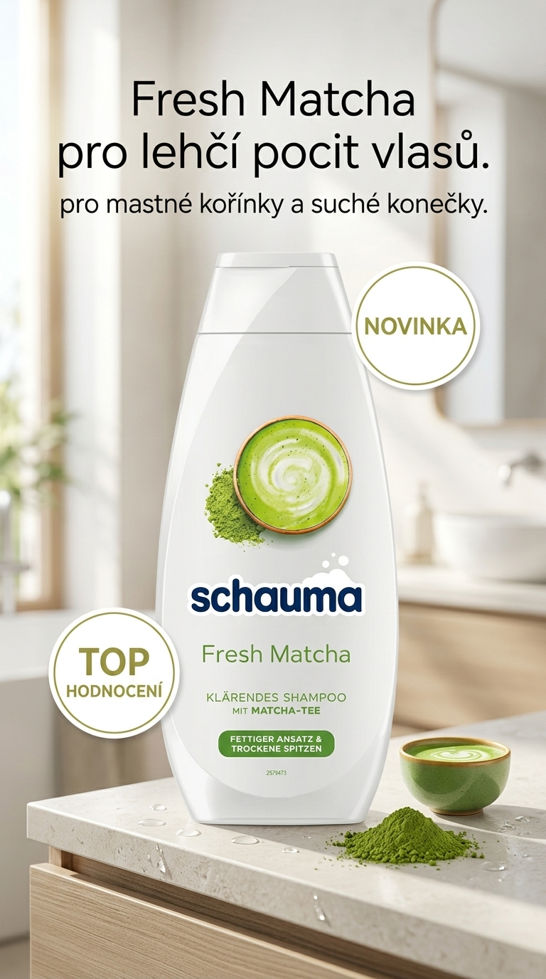 Schauma Fresh Matcha - lifestyle poster