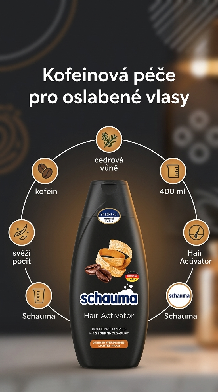 Schauma Hair Activator - mobilní infografika