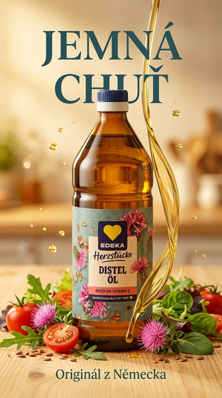 Edeka Bodlákový olej 750 ml - lifestyle poster