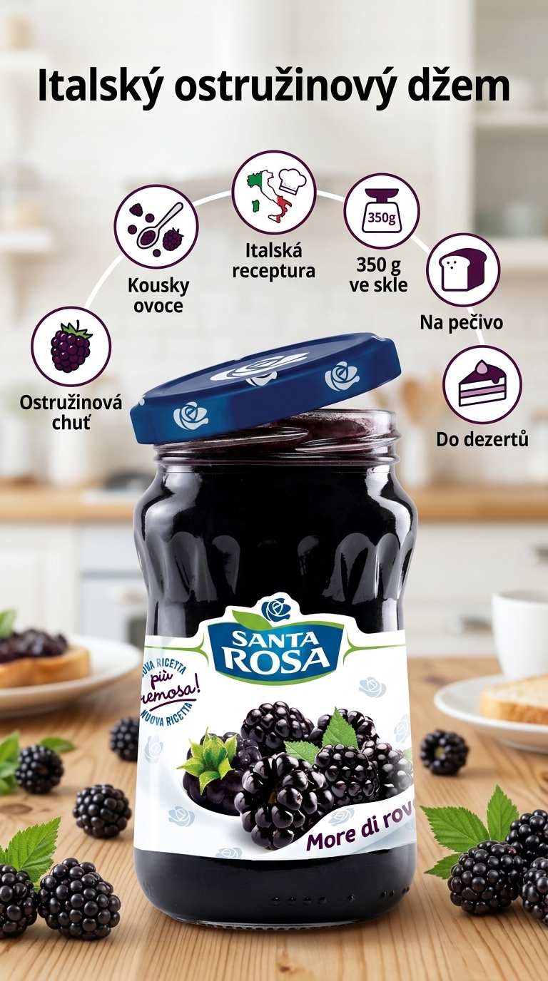 Santa Rosa Italský ostružinový džem - p7