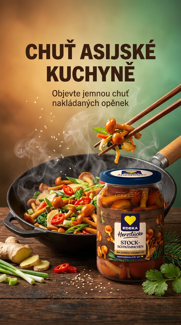 Edeka nakládané opěnky - lifestyle poster asijská kuchyně