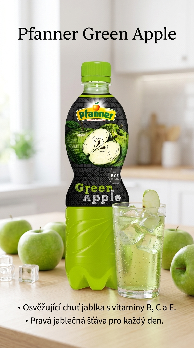 Pfanner Refresh Vita Zelené jablko - lifestyle poster