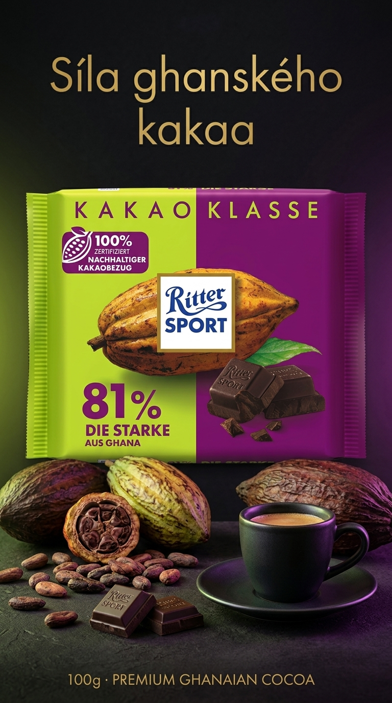 Ritter Sport Kakao-Klasse 81% Ghana - lifestyle poster