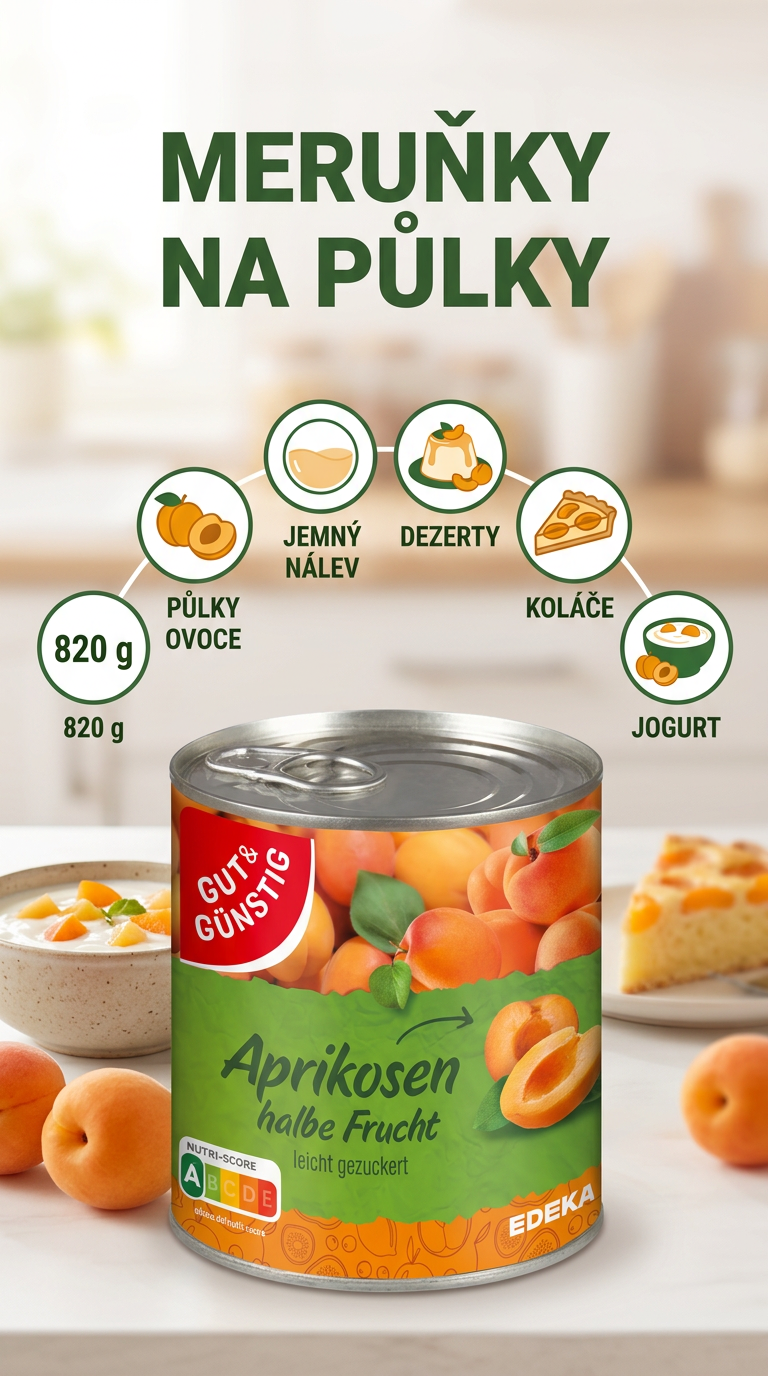 G&G Meruňky na půlky - mobilní infografika