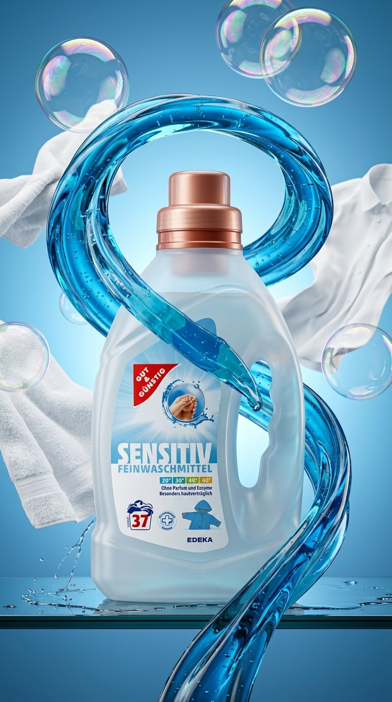 G&G prací gel Sensitiv - lifestyle poster