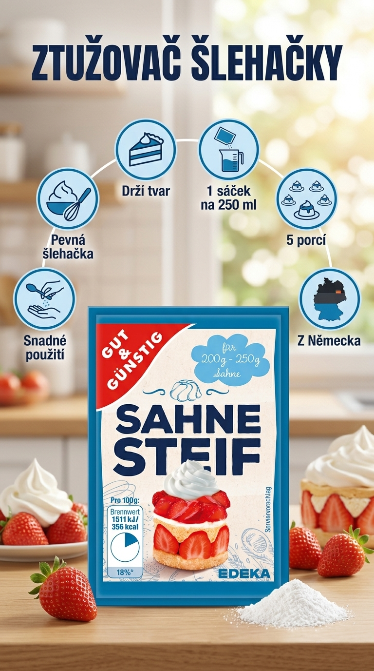 G&G Ztužovač šlehačky - mobilní infografika