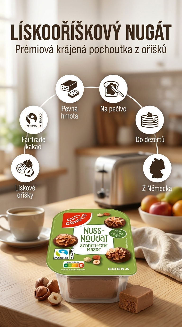 G&G nugát 125 g - mobilní infografika