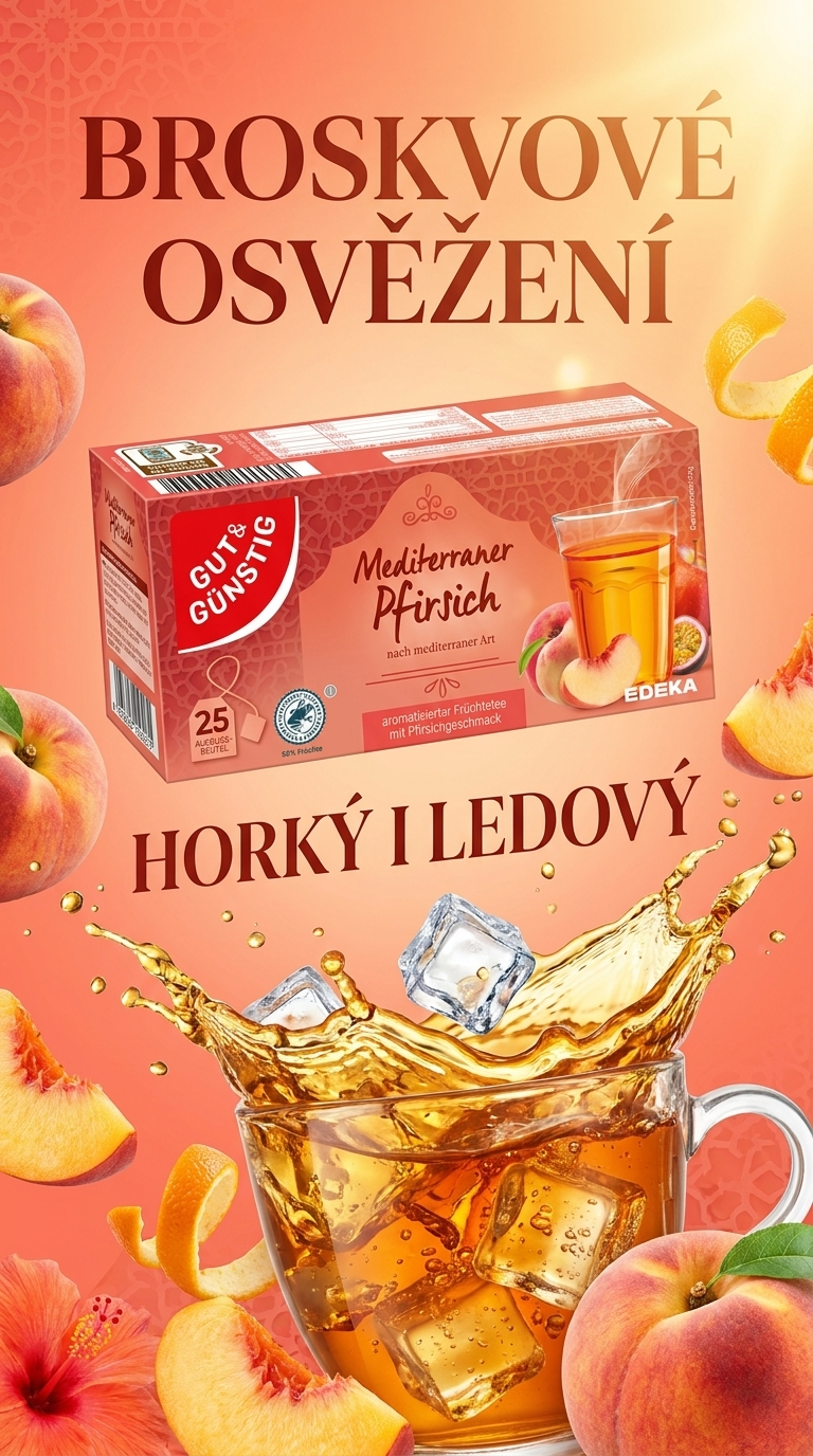 G&G Středozemní broskvový čaj - lifestyle poster