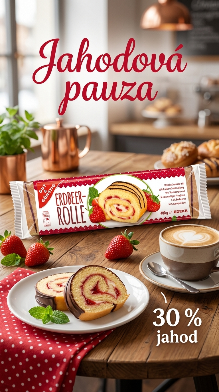 G&G jahodová roláda - lifestyle poster