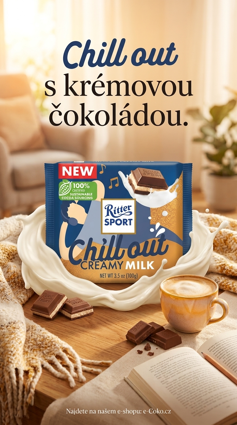 Ritter Sport Chill Out Creamy Milk - lifestyle poster