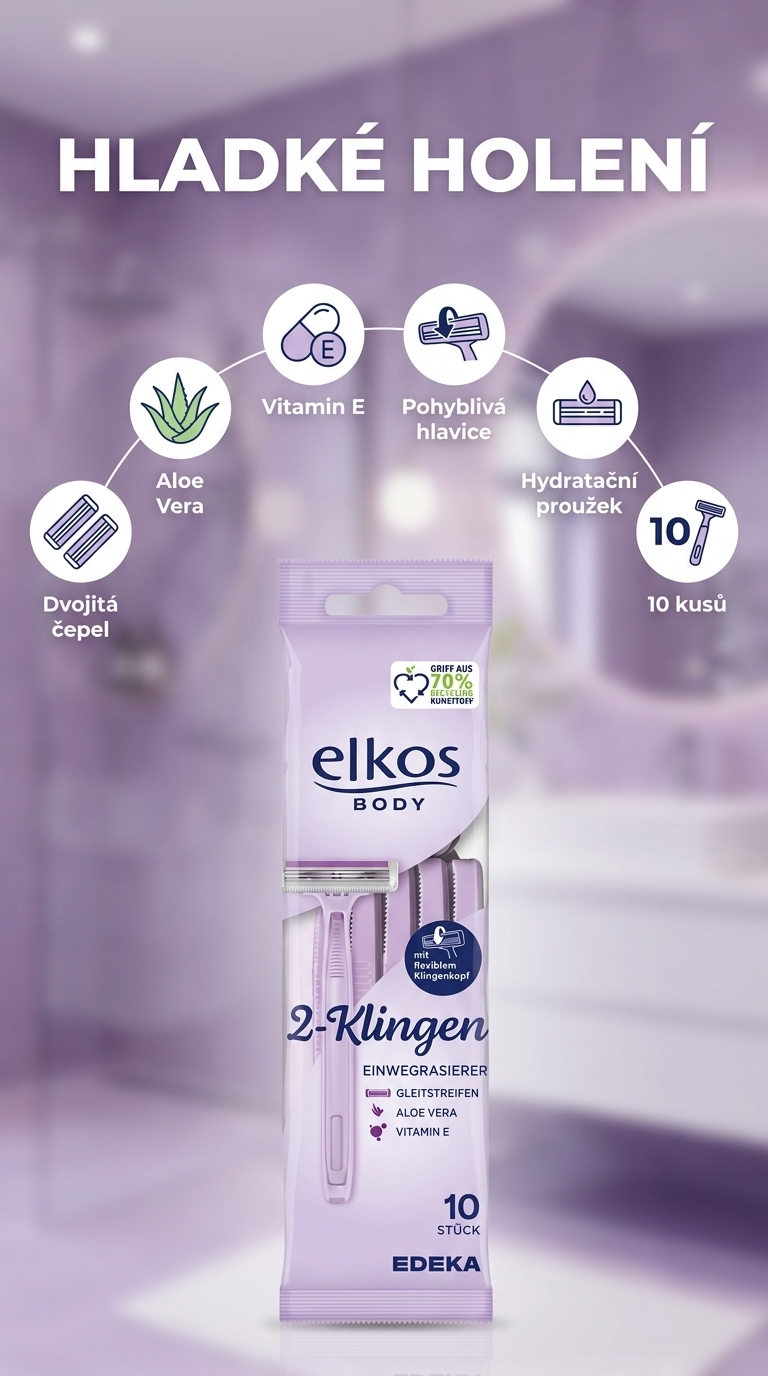 Elkos Body jednorázová holítka - mobilní infografika