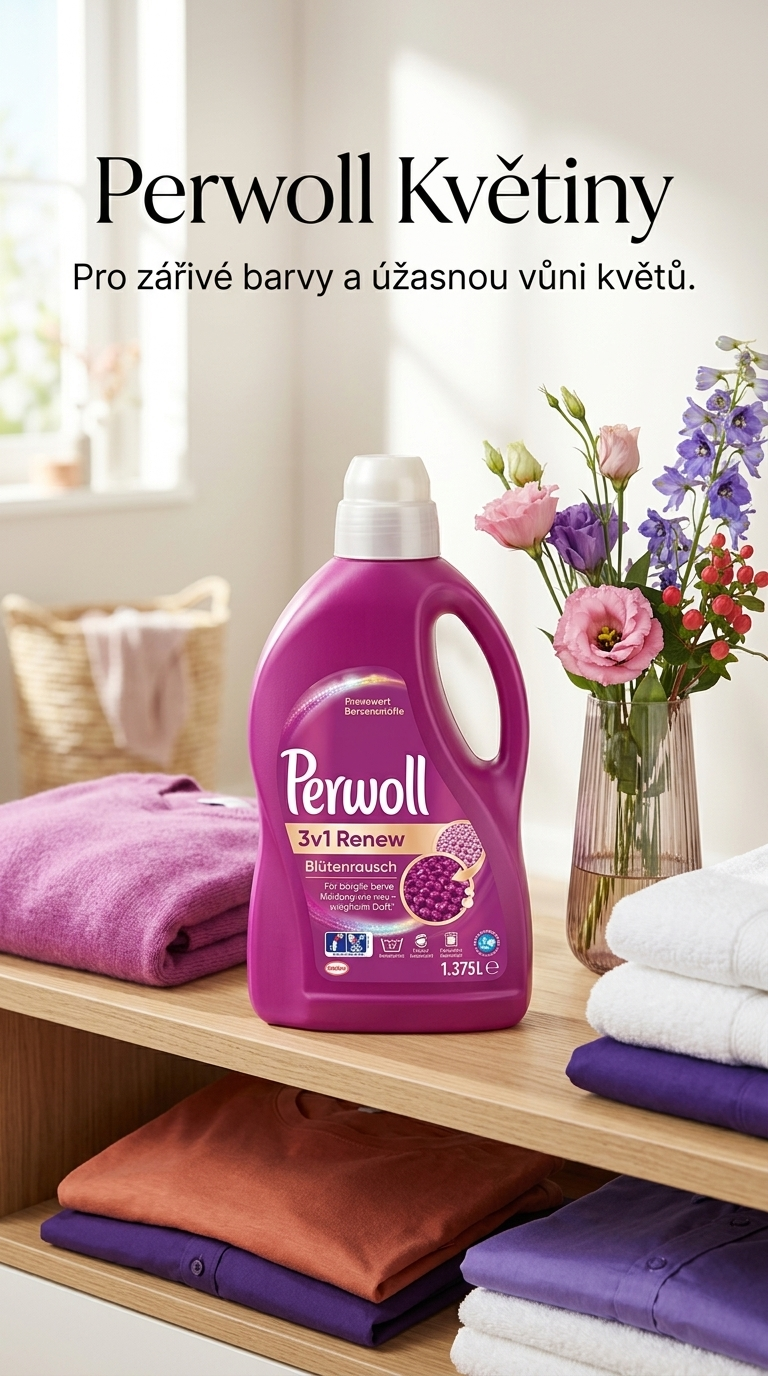 Perwoll 3v1 Renew & Květiny - lifestyle poster