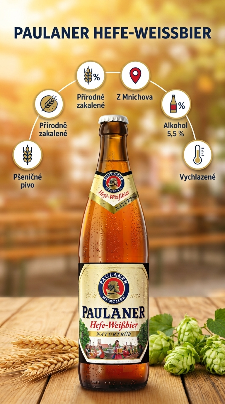 Paulaner Hefe-Weißbier Naturtrüb - mobilní infografika