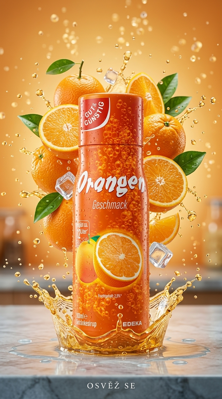 G&G Pomerančový sirup 500 ml - lifestyle poster