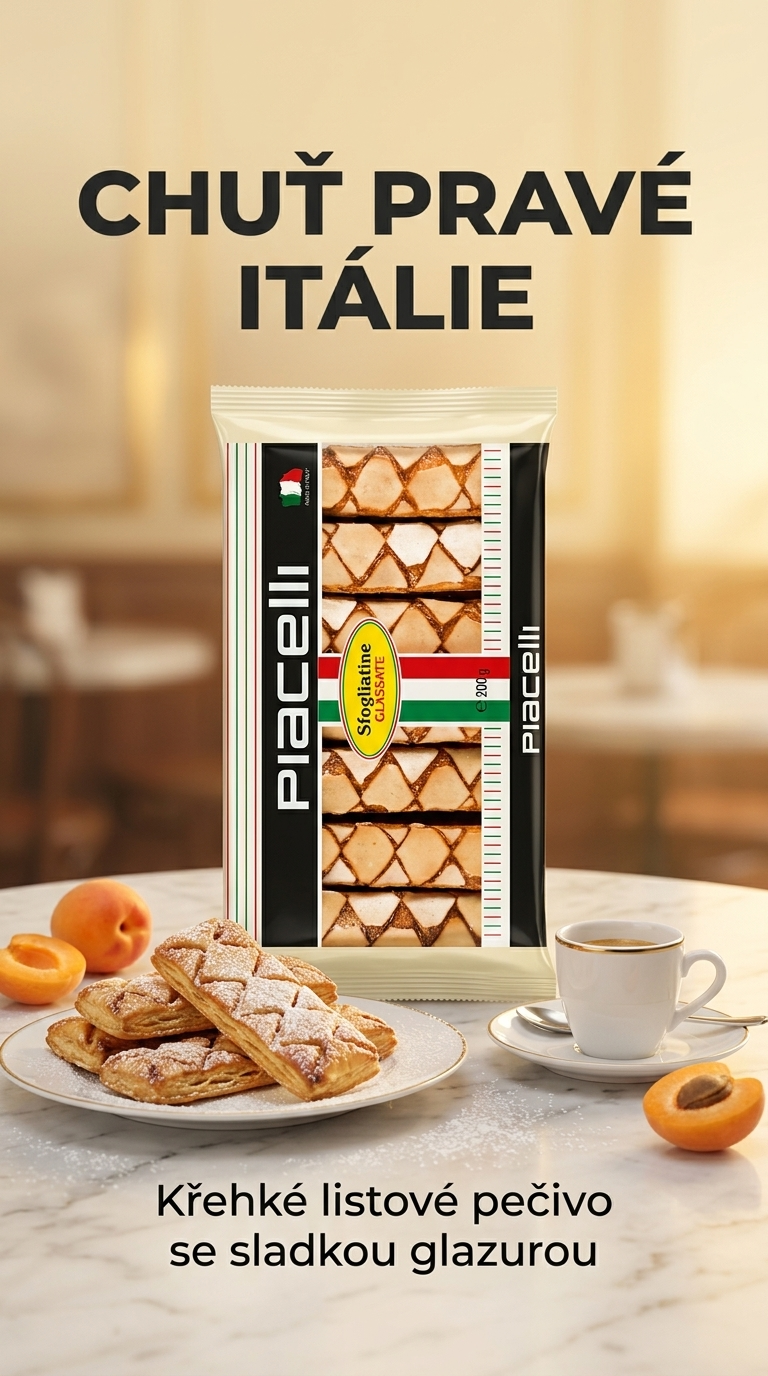 Piacelli glazované listové těsto 200 g - lifestyle poster