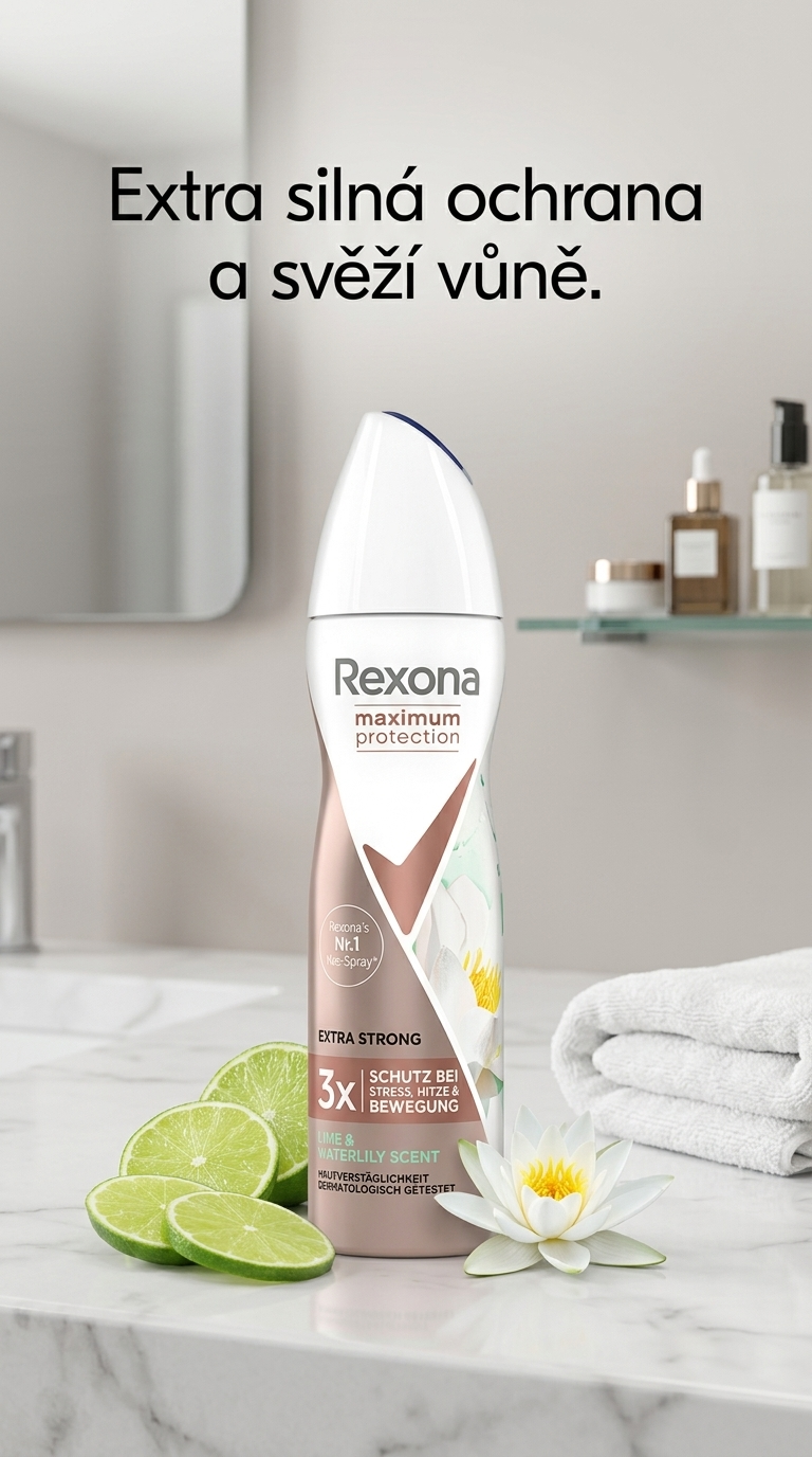Rexona Maximum Protection Lime & Waterlily - lifestyle poster