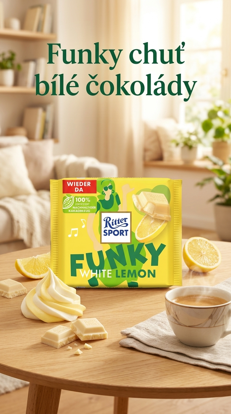 Ritter Sport Funky White Lemon - lifestyle poster
