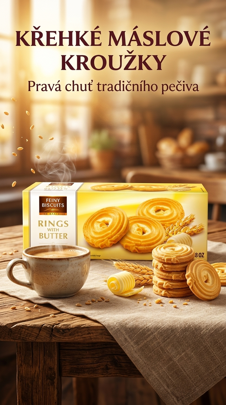 Feiny Biscuits máslové kroužky - lifestyle poster