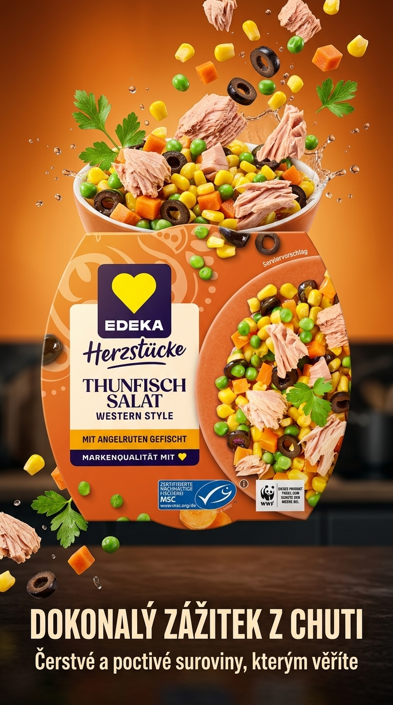 Edeka Tuňákový salát Western Style 160 g - lifestyle poster