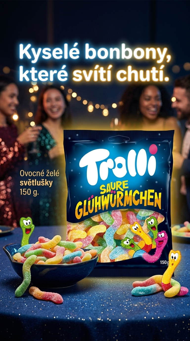 Trolli kyselé světlušky - lifestyle poster