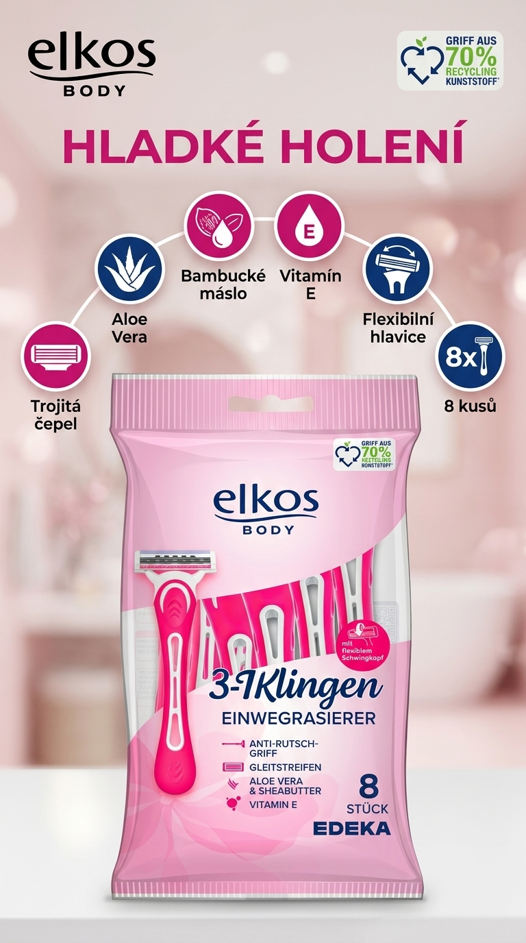 Elkos Body jednorázová holítka - mobilní infografika