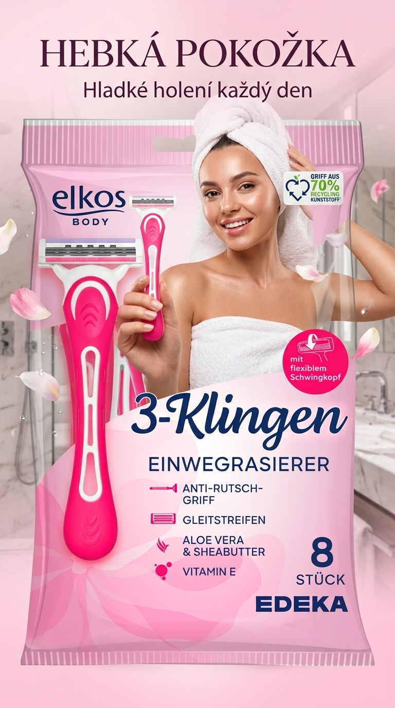Elkos Body holítka - hebká pokožka a hladké holení
