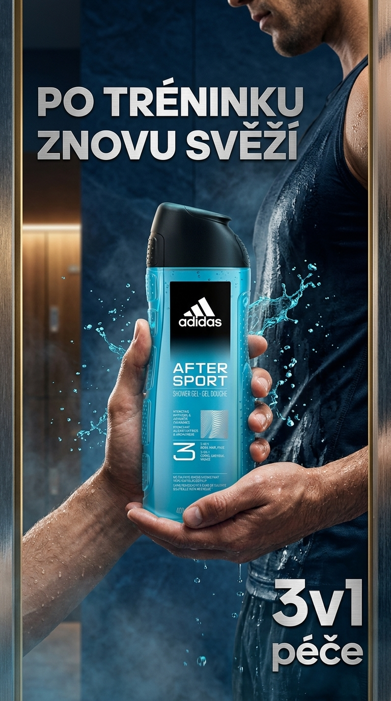 Adidas 3 After Sport - sportovní lifestyle poster