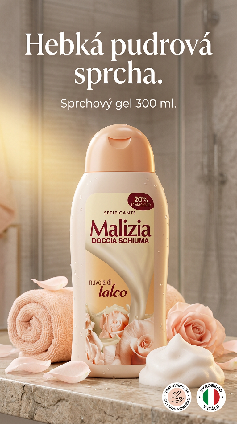 Malizia Talco 300 ml - lifestyle poster