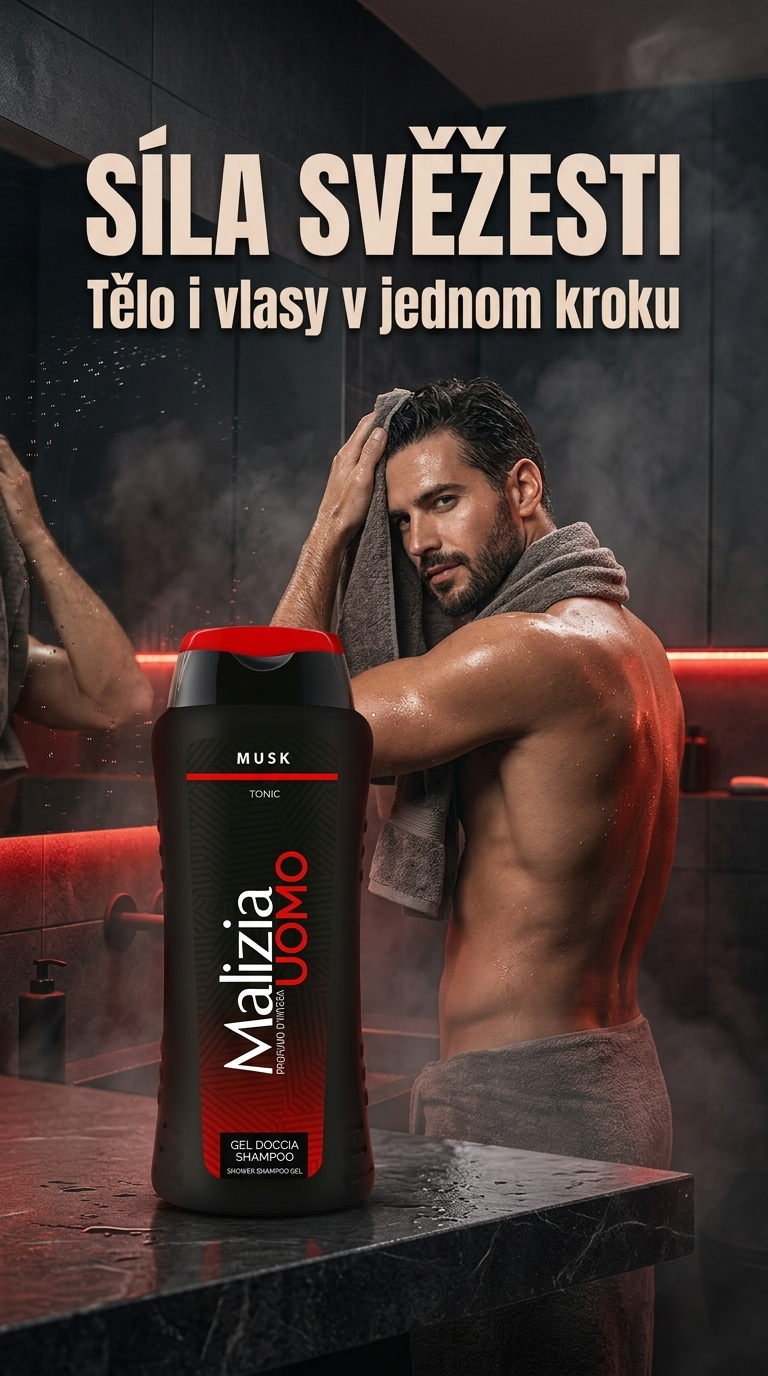 Malizia Uomo Musk Tonic sprchový gel
