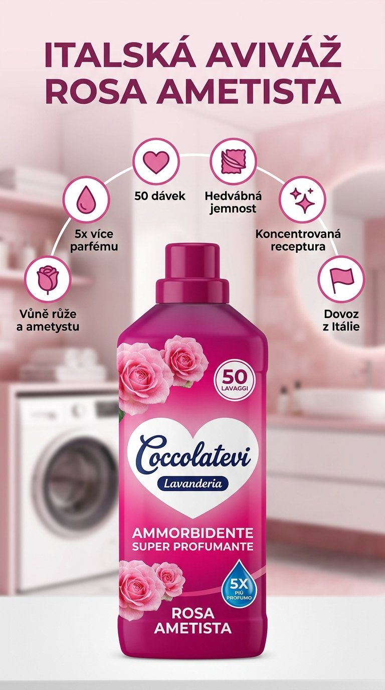 Coccolatevi aviváž Rosa Ametista - mobilní infografika