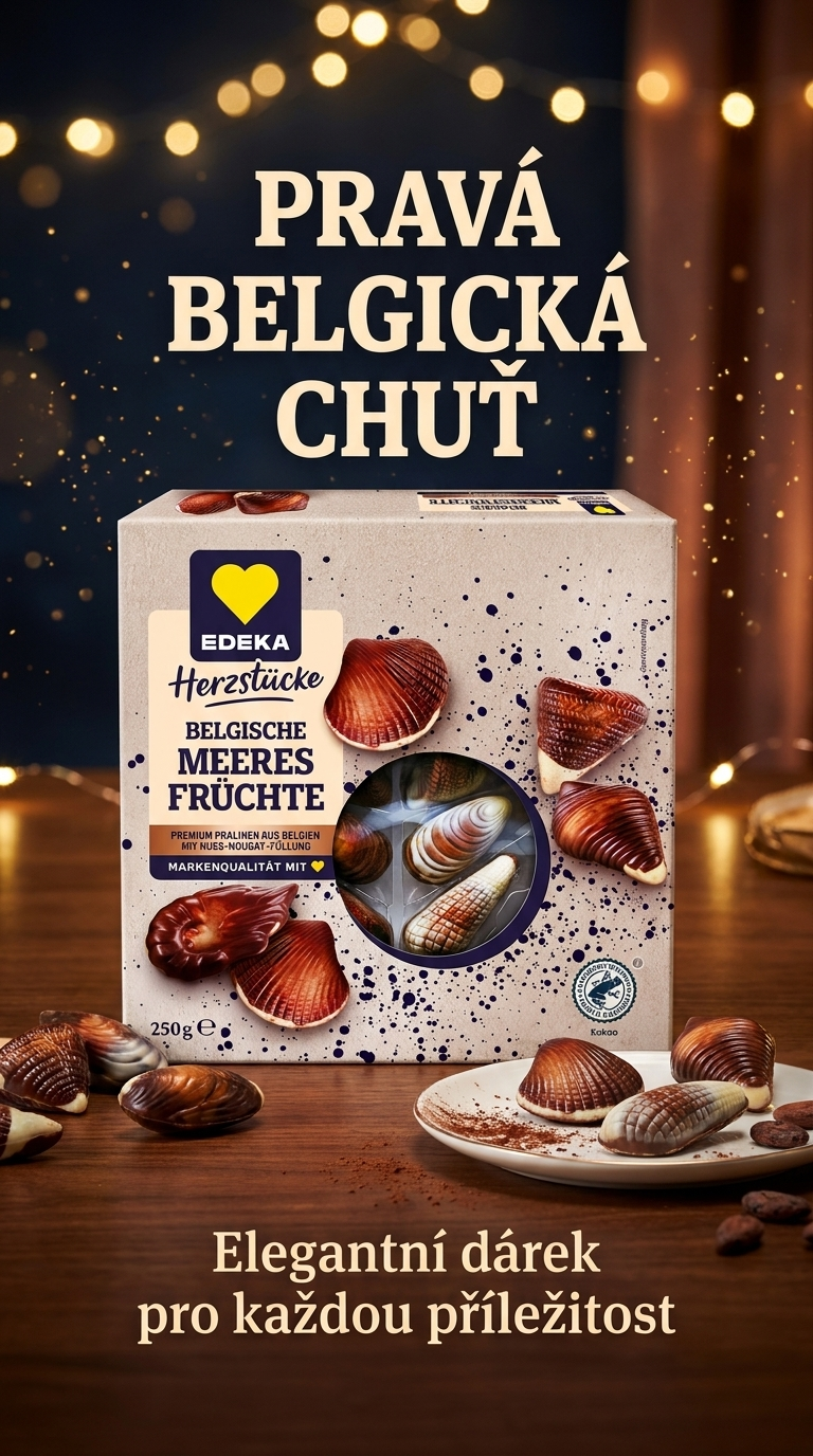 Edeka Mořské plody z pravé belgické čokolády - lifestyle poster