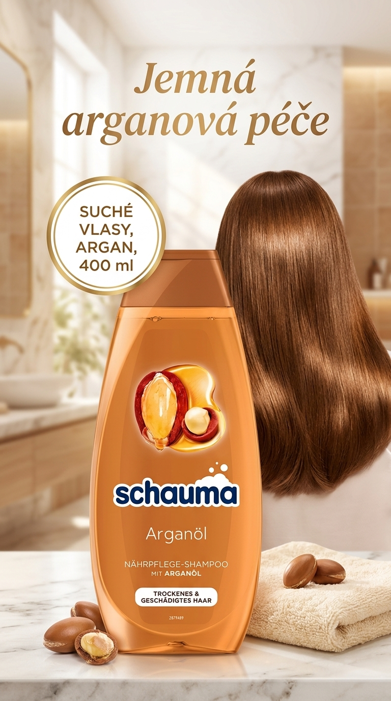 Schauma arganový olej - lifestyle poster