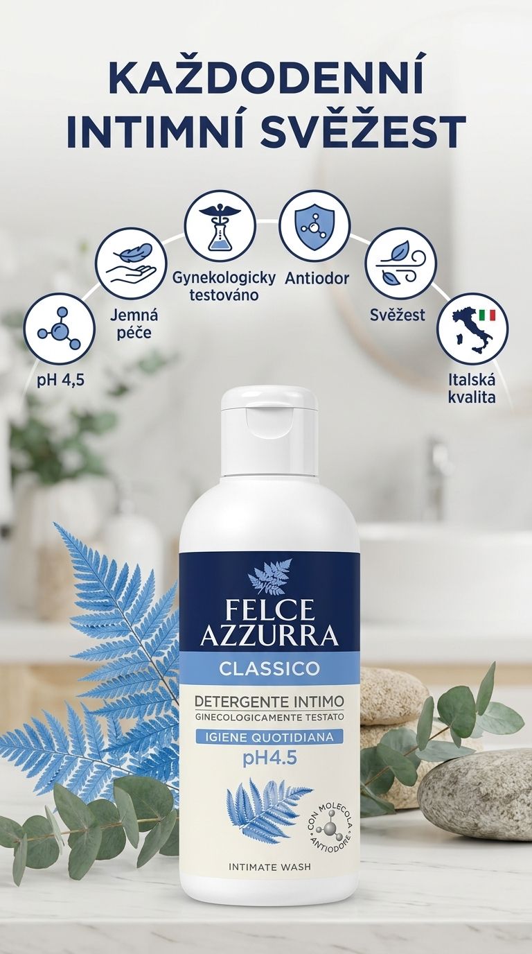 Felce Azzurra Intimo Classico - mobilní infografika