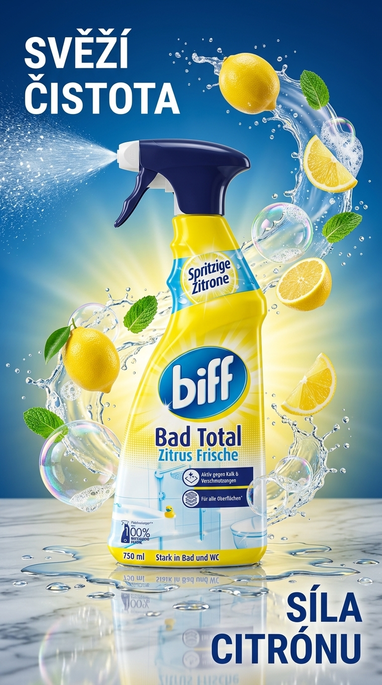 Biff čistič koupelen 750 ml - lifestyle poster
