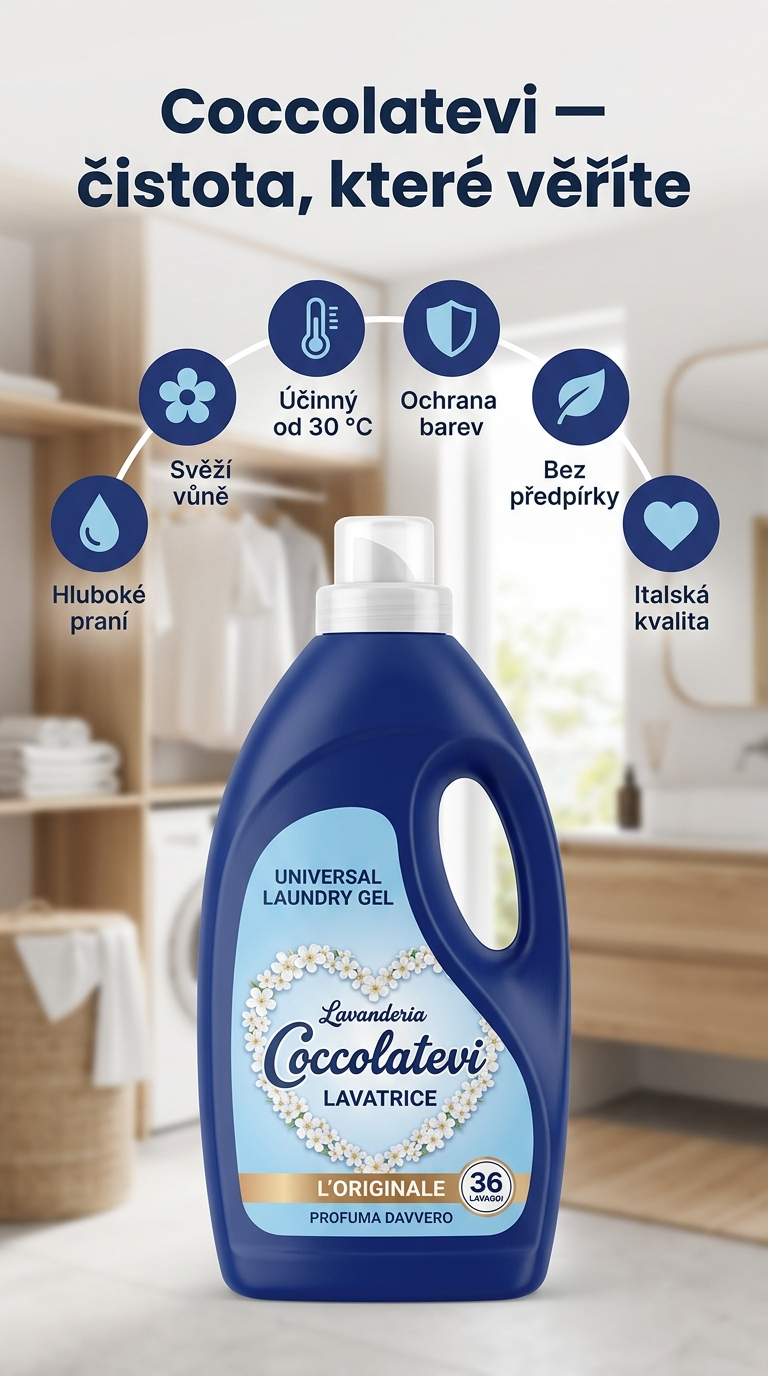 Coccolatevi Univerzální prací gel L'Originale - mobilní infografika