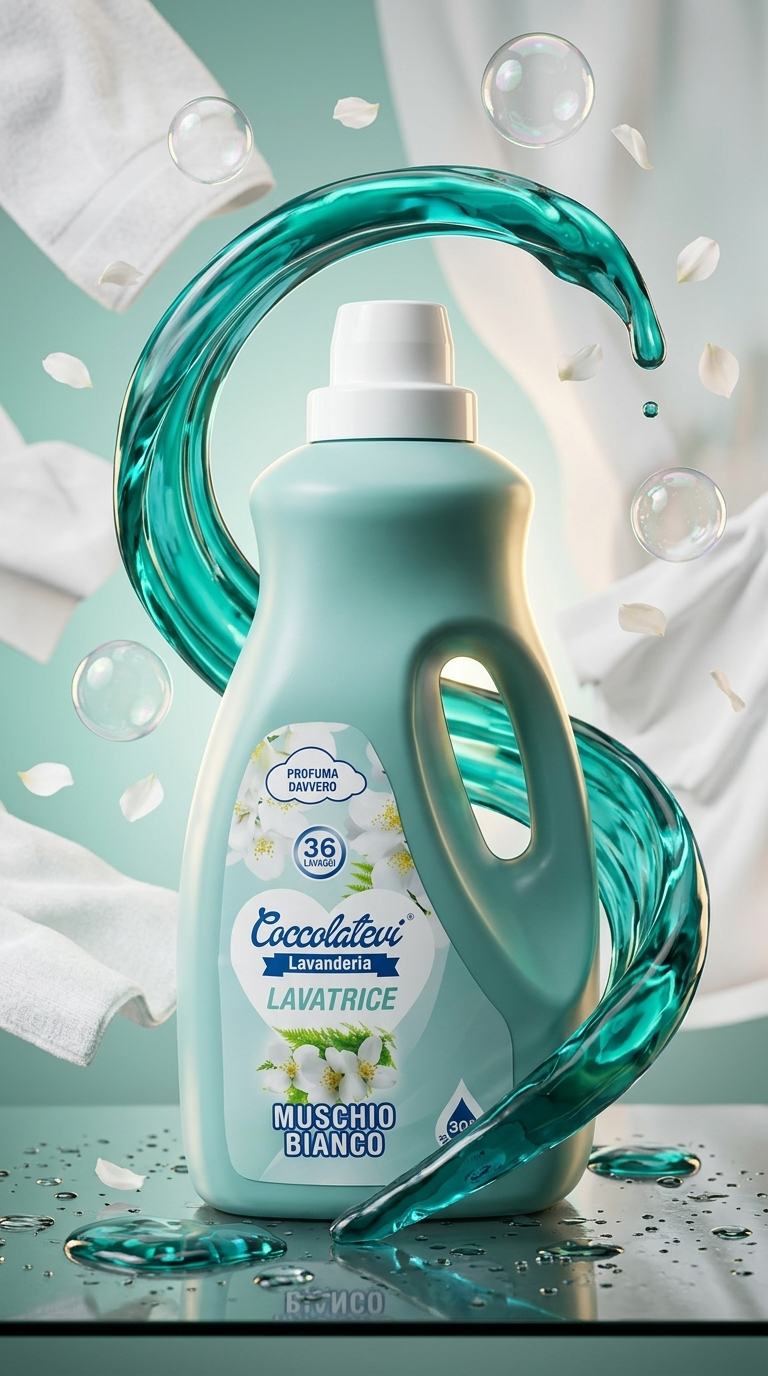 Coccolatevi Muschio Bianco prací gel - lifestyle poster