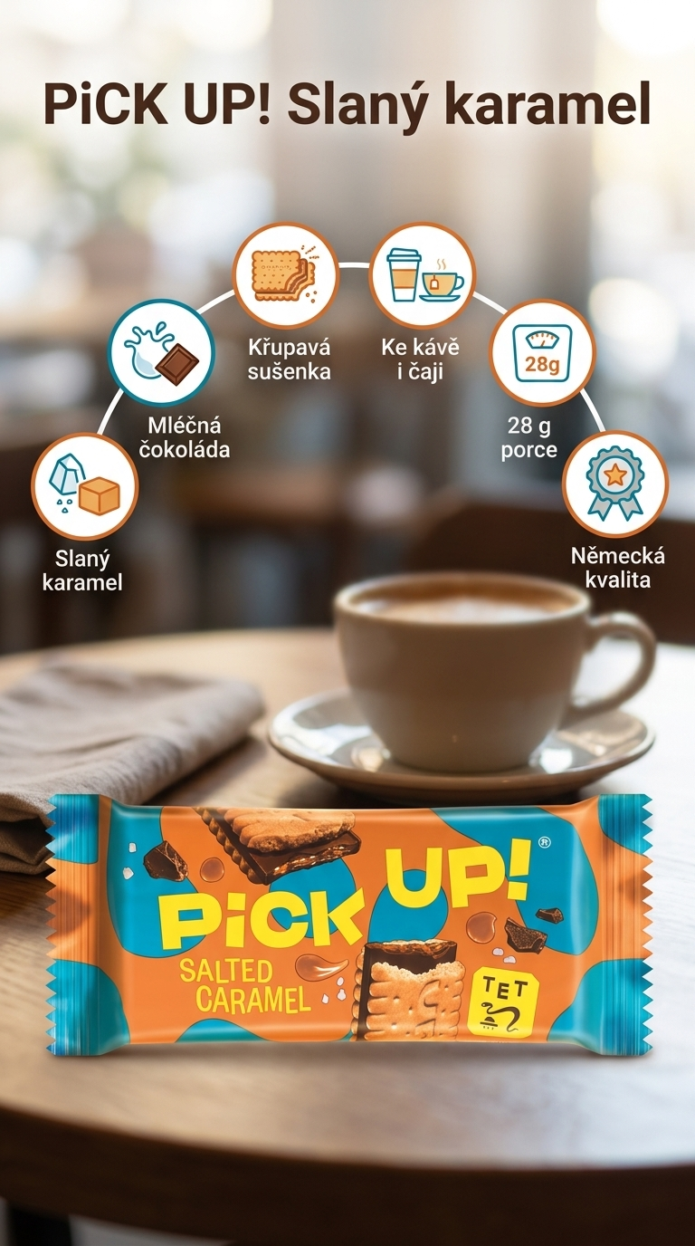 PiCK UP! Slaný karamel - mobilní infografika